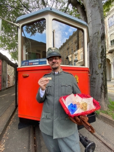 Il Chocotram sui binari di Torino