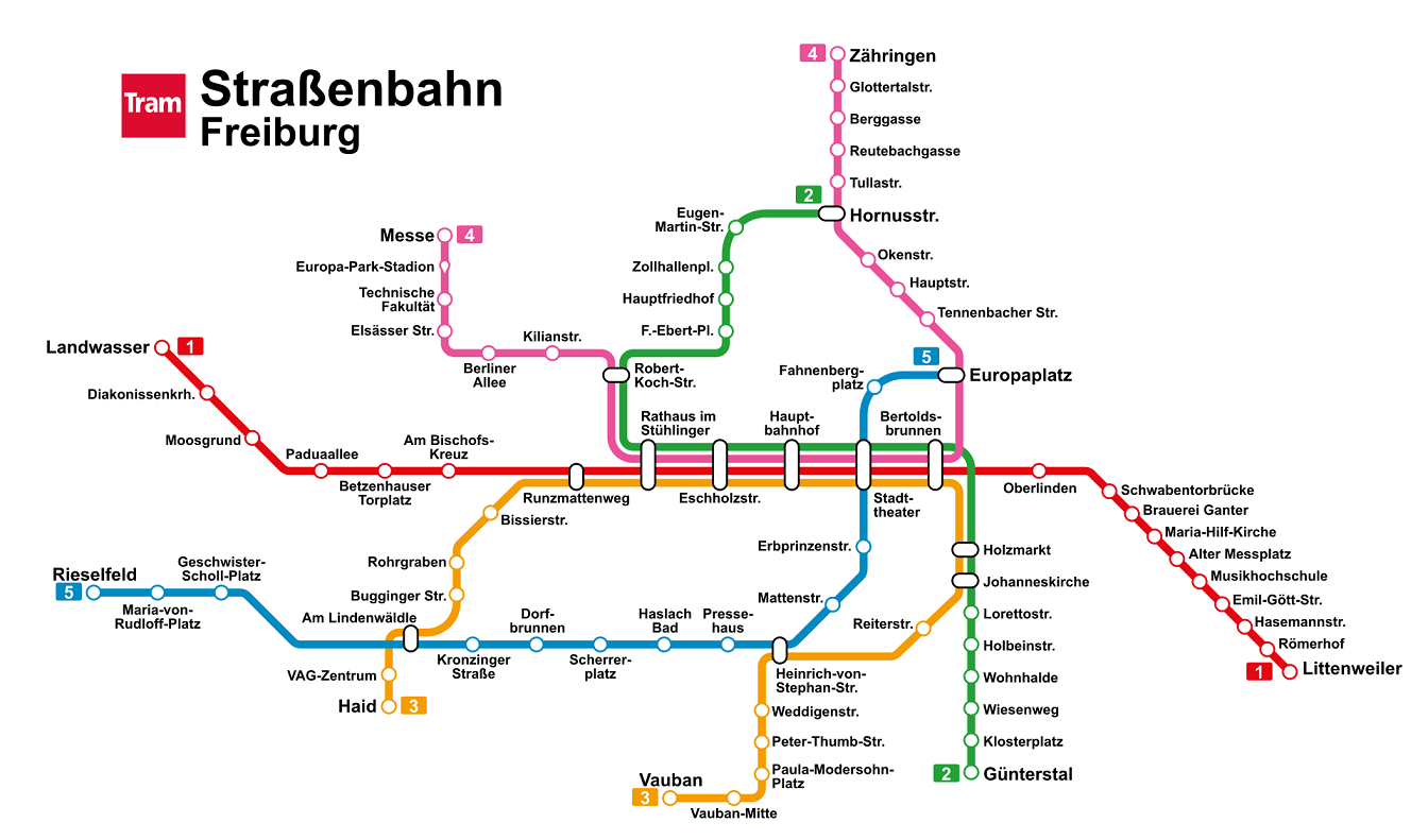 Liniennetz Stra&szlig;enbahn Freiburg.svg