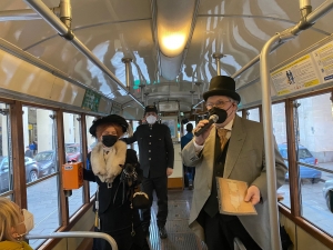 Torino e il carnevale visti dal tram