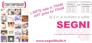 Segni 2008: l&#039;arte sale in tram
