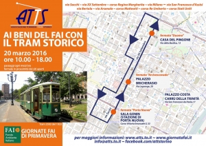 Ai beni del FAI con il tram storico