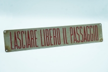 Lasciare libero il passaggio