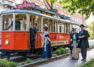 In tram al Palazzo delle Poste