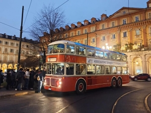Epifania sul bus a due piani