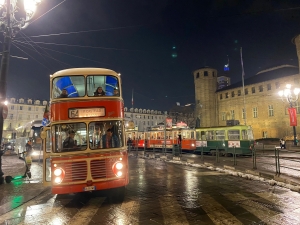 Natale sul bus a due piani