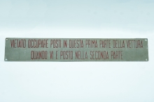 Vietato occupare posti...