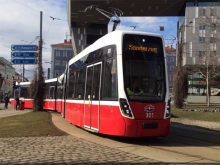 Uno dei primi esemplari di Flexity Wien