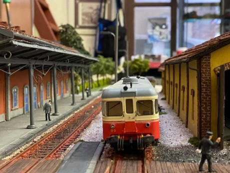 Aln 668 D3 alla stazione di Castellamonte