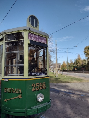 Al Museo di stazione Sassi in tram storico