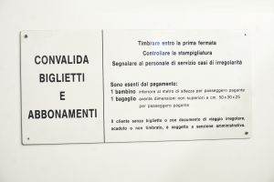 Targa convalida biglietti